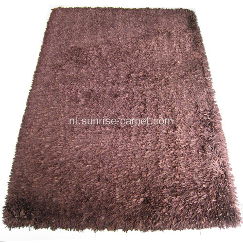 Polyester gestreepte shaggy tapijtkleed